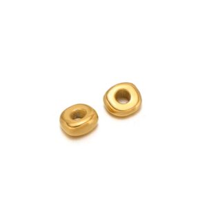 Irregular round charm 10*11mm