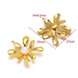 Flower charm 29*27mm