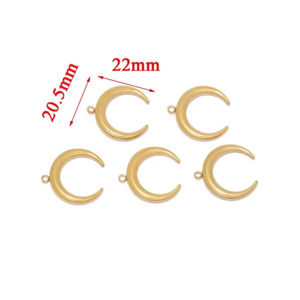 Unisex moon charm - Image 2