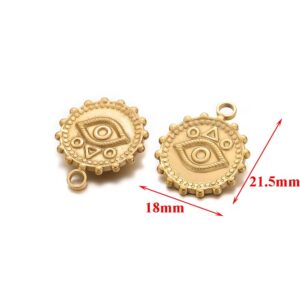 Dainty evil eye charm