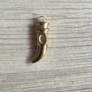 Gold horned charm