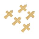 Dainty cross pattern charm