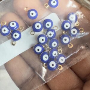 Evil eye round navy blue