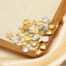 Crown golden dainty charm