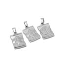 Lady of Jesus silver cross charm