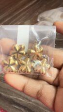 Flower golden charm