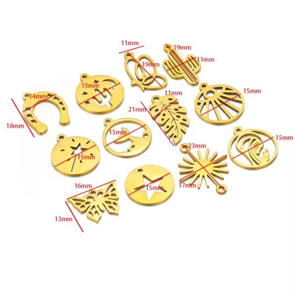 Lucky golden cactus charm - Image 2