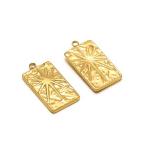 Dainty cross retro charm