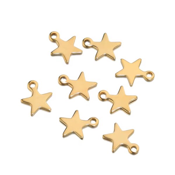 Mini star golden charm - Image 2
