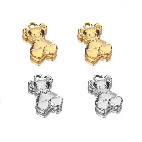 Golden Teddy charm - Image 2