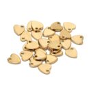 Mini heart matte charm