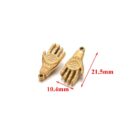 Dainty evil eye hand golden charm2