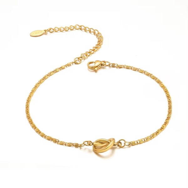 Gold mini Knot charm - Image 2
