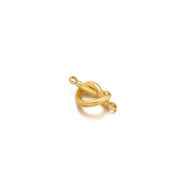 Gold mini Knot charm - Image 3