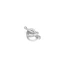 Silver mini  knot charm