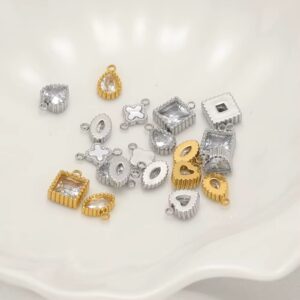 Eye stone charm white