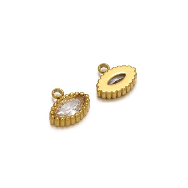 Eye stone charm white - Image 4