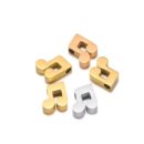 Musical note charm pendant gold