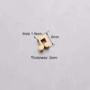 Musical note charm pendant gold