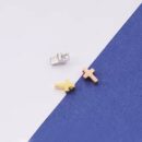 Cross charm pendant gold