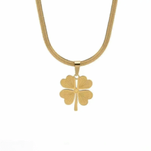 Four clover snake chain necklace