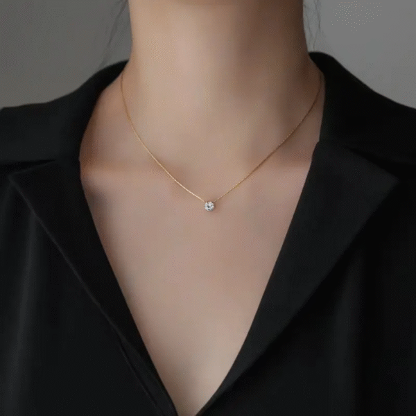 Solitare round necklace - Image 3
