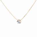 Solitare round necklace