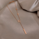 Love letter necklace-Rose gold