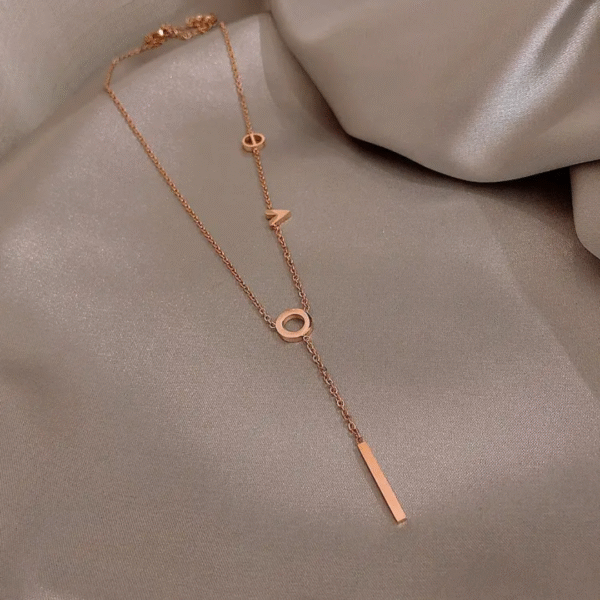 Love letter necklace-Rose gold - Image 2
