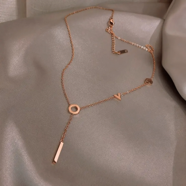 Love letter necklace-Rose gold - Image 3
