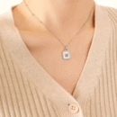 Pearl Butterfly Necklace silver