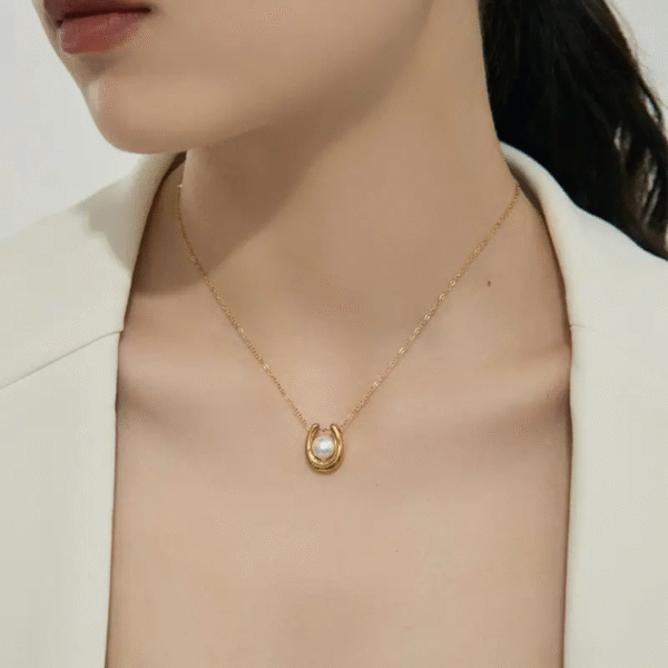 Pearl U necklace - Image 2
