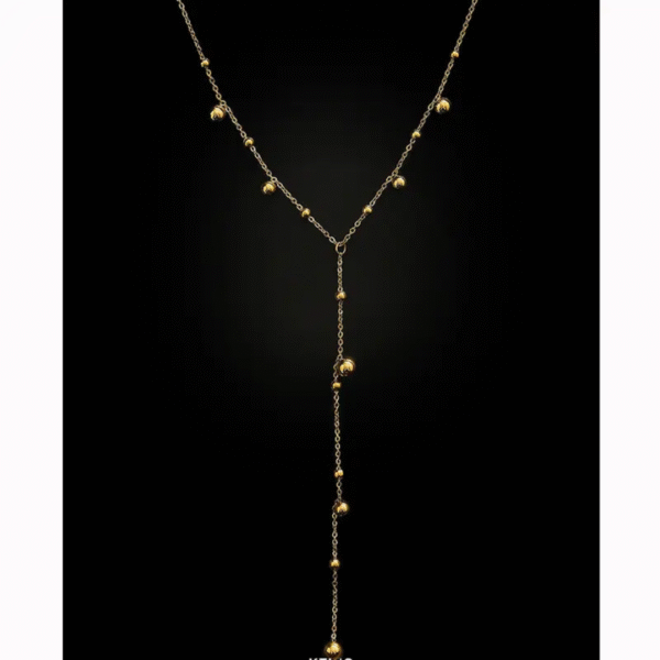 Multi tassel layer drop necklace - Image 4