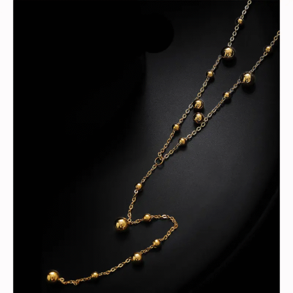 Multi tassel layer drop necklace - Image 5