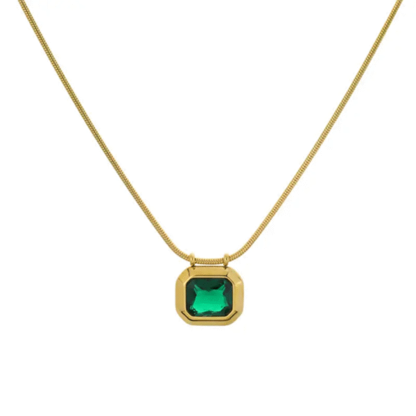 Emerald bold necklace - Image 2