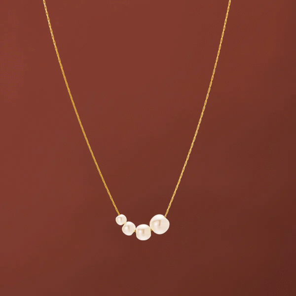 Pearl minimal Necklace - Image 4