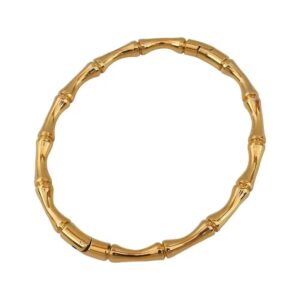 Bamboo cuff bracelet rose gold