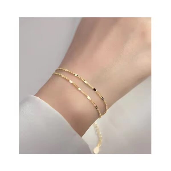 Double layer shine bracelet
