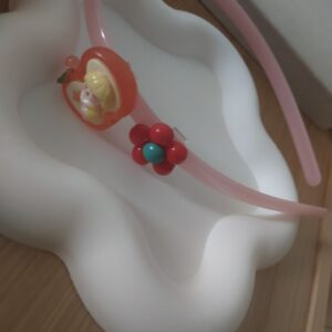 Baby head band Peach flower