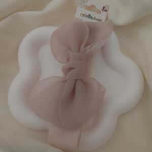 Baby head band Peach light