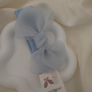 Baby head band light blue